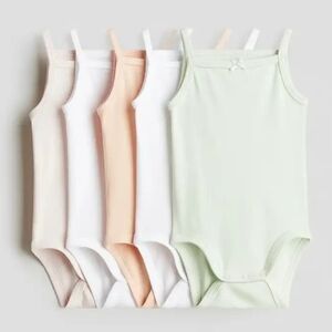 Baby Girls' Sleeveless One-Piece Bodysuit - Pastel Multi-Pack